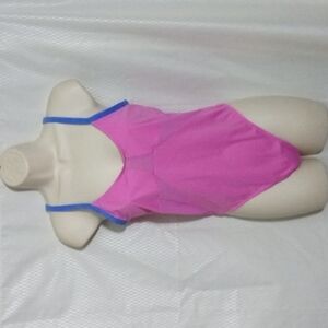 Colsie Women's Mesh Bodysuit Medium  Pink , NWT